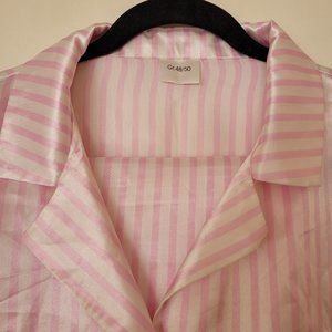 Pink & White Striped Women's Pyjamas